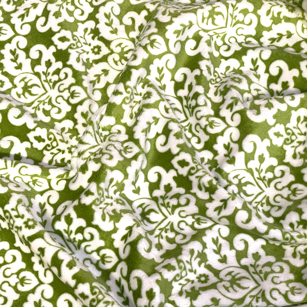 Green Damask Blanket