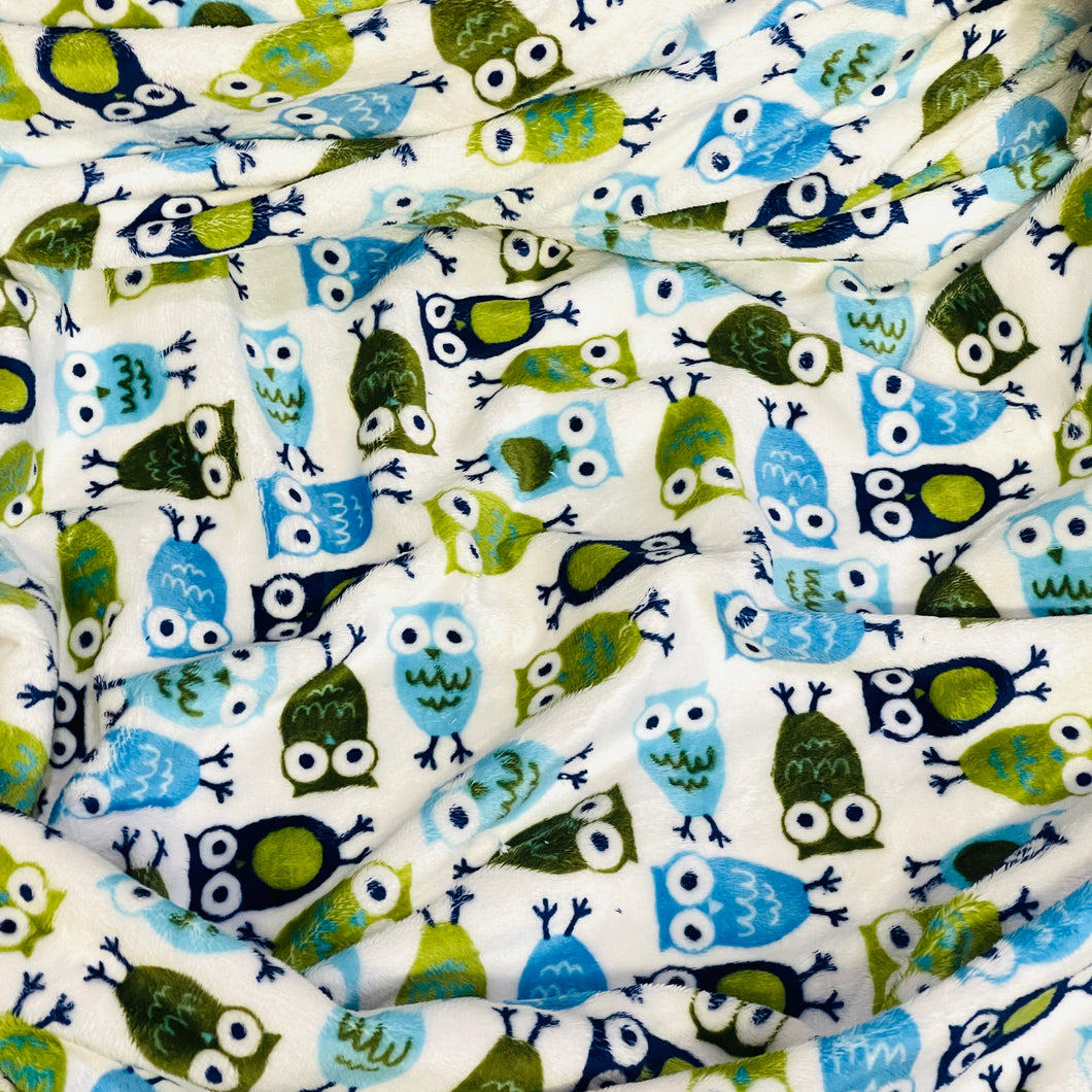 Blue Owls Blanket