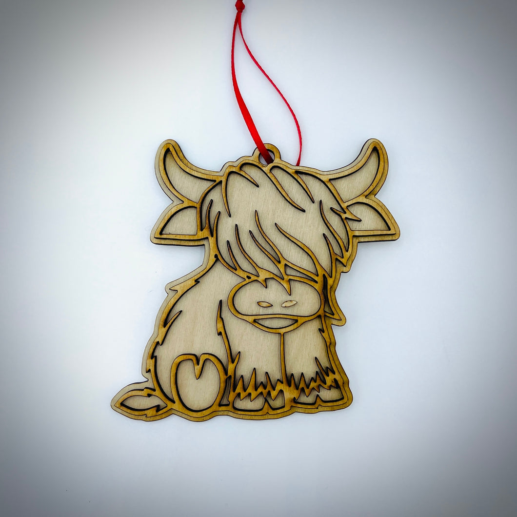 Highland Cow Ornament