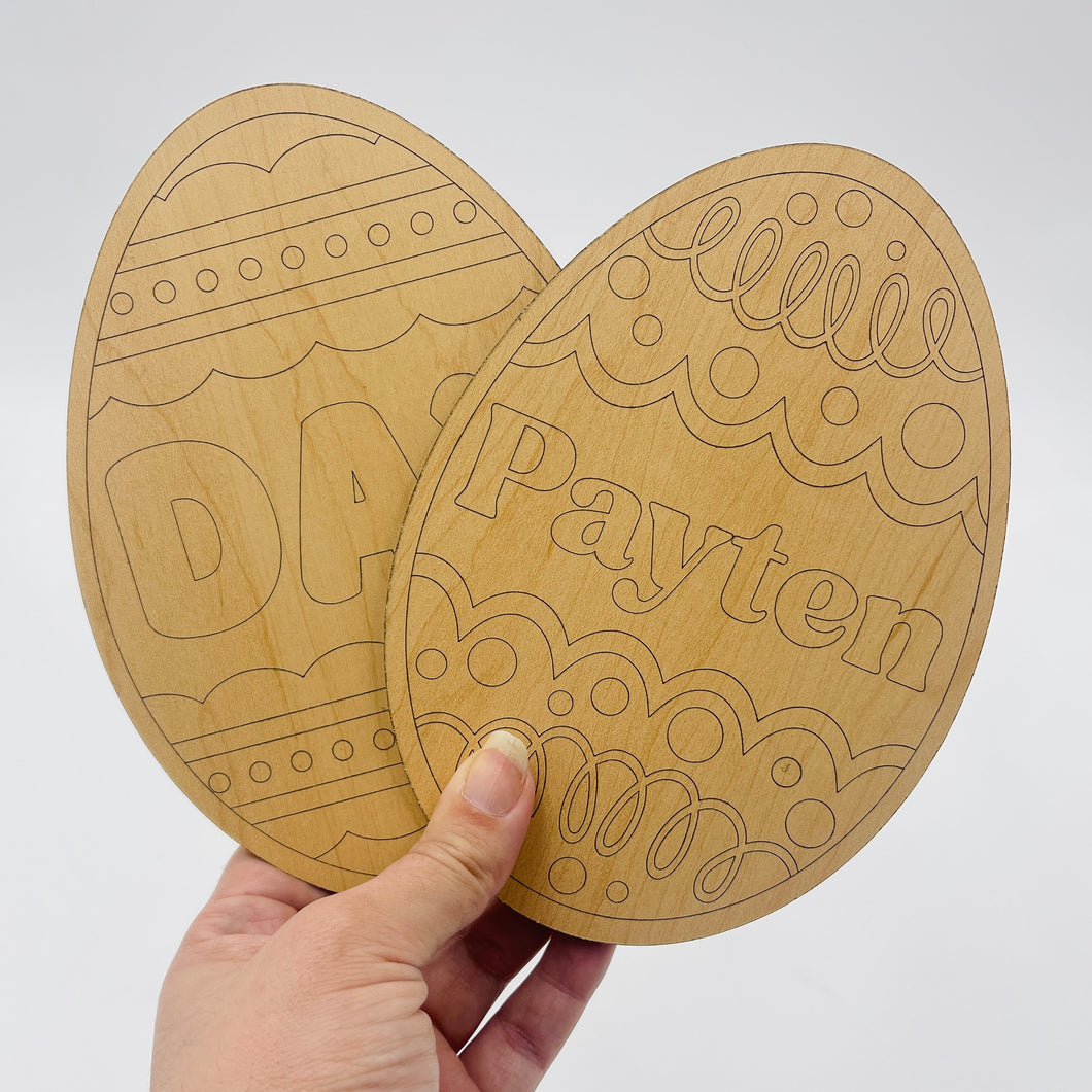 Personalized Easter Egg Without Paints