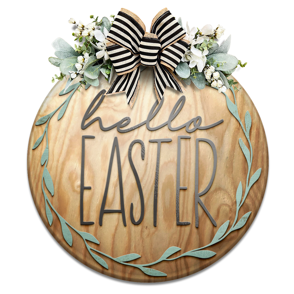 hello EASTER Wreath DIY Kit