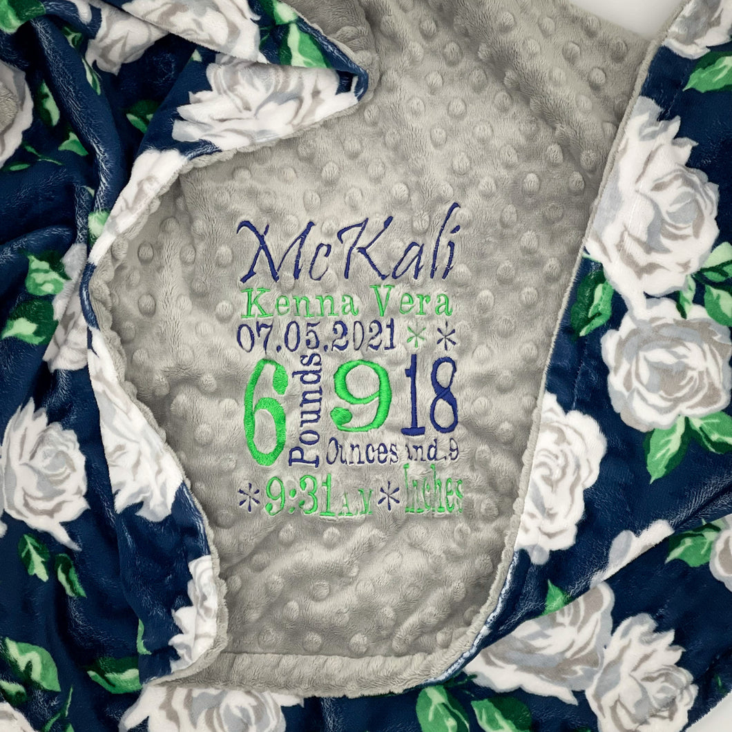 White Roses Blanket